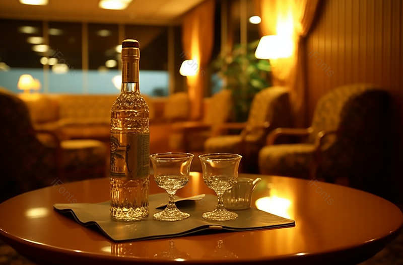 现代高端大气的室内装饰和玻璃杯酒瓶,高清,摄影图,摄影图片,图片大全,摄影图免费下载